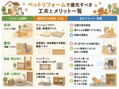 リフォームで福岡県福津市のペット犬猫と快適に暮らす住まいづくり徹底ガイド
